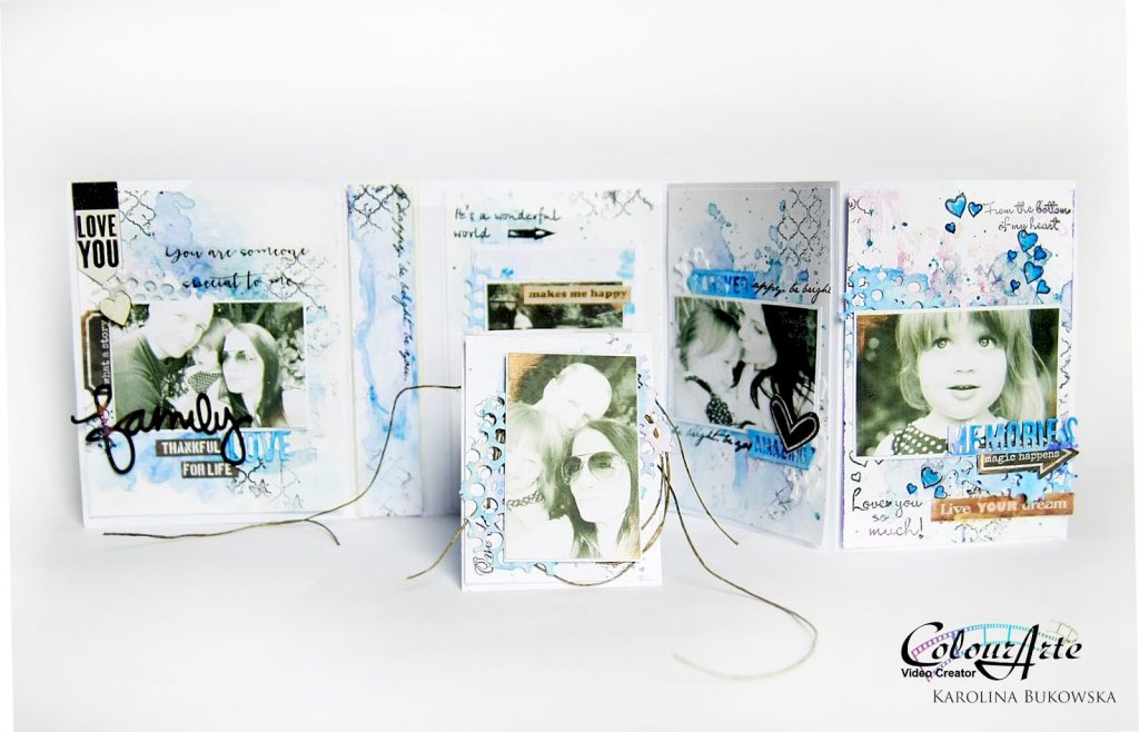 mixed media mini album