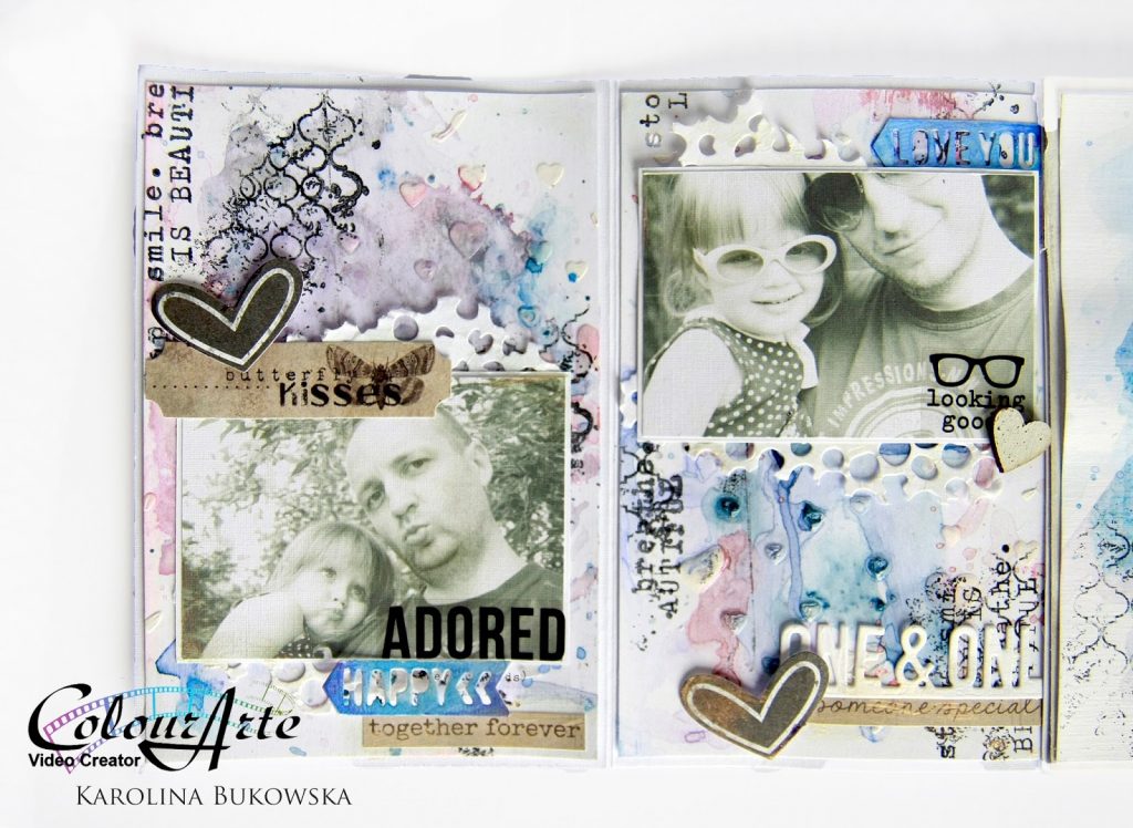 mixed media mini album