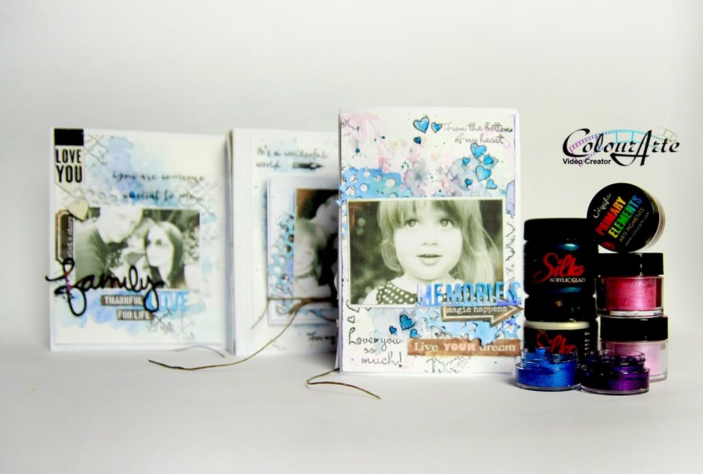 mixed media mini album